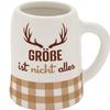 GRUSS & CO Mini Shot Jug with "Gre" Design | New Bone China, 5 cl | Funny Gift, Party, Men's Gift | 73856 view 1