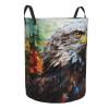 Eagle Foldable Waterproof Laundry Basket with Handles view 2