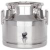 Beeketal BMK-10A 10-Liter Stainless Steel Milk Transport Can with Drain Tap view 1