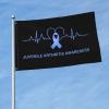 3 x 5 ft Juvenile Arthritis Awareness Heartbeat Flag with Brass Grommets view 2