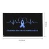 3 x 5 ft Juvenile Arthritis Awareness Heartbeat Flag with Brass Grommets view 3