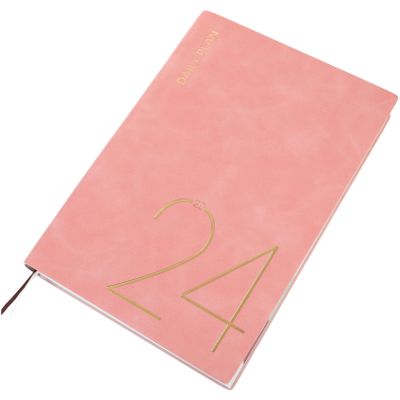 VILLFUL Efficient Appointment Planner Creative Notebook for Work and Study Planning, Practical Calendar Tool with Weekly and Daily Overview, Pink Design