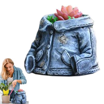 Cowboy Pants Resin Planter