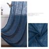 Homxi Sheer Curtains, 2-Pack, 2 x 42W x 90H in, Solid Dark Blue, Grommet Top view 3