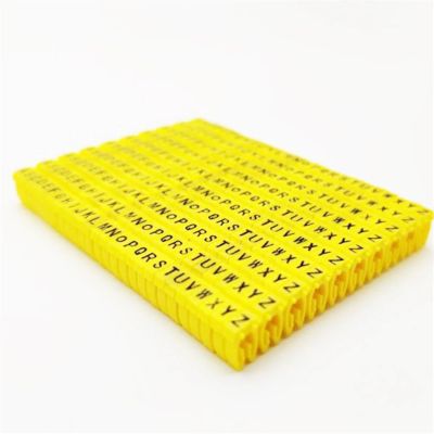 Cable Marking Labels, 260-Piece A–Z Set, 6–8 mm, Yellow