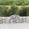 Bulliing Gabions with High Arch, 30 pcs., Gabion Fence, 200 x 50 x 60/80 cm, Galvanized Iron view 1