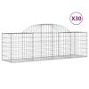 Bulliing Gabions with High Arch, 30 pcs., Gabion Fence, 200 x 50 x 60/80 cm, Galvanized Iron view 2
