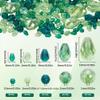 SUNNYCLUE 280-Piece Green Teardrop Crystal Glass Bead Set for Jewelry Making view 2