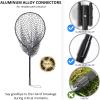 High-Strength Landing Net with 2-Piece Telescopic Handle and Soft Rubber Mesh view 2