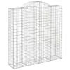 Bulliing Gabion with High Arch, 200 x 50 x 200/220 cm, Galvanized Iron view 2