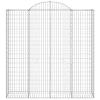 Bulliing Gabion with High Arch, 200 x 50 x 200/220 cm, Galvanized Iron view 3