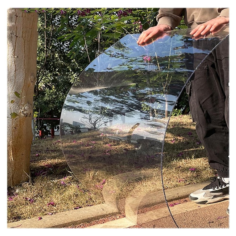 ZLRBN Outdoor Plastic Sheet, Transparent Impact-Resistant Acrylic/PC Board, Easy to Bend and Customize (0.6 x 1 m / 2.0 x 3.3 ft)