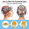 Bear Avatar Swim Cap for Women and Men, Short or Long Hair, Comfortable Fit view 3