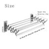 Extendable Stainless Steel Bathroom Towel Rack, Wall-Mounted or Adhesive, No Drilling view 2
