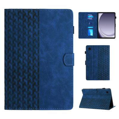 CASAFUNY Case for Samsung Galaxy Tab A9 8.7-inch (2023, SM-X110/X115/X117), PU Leather Multi-Angle Folio Protective Cover, Blue