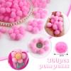TOAOB 300 Pcs 20mm Pink Pom Poms view 2