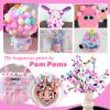 TOAOB 300 Pcs 20mm Pink Pom Poms view 4