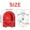 Giural D-Shaped Toilet Seat with Soft Close and Quick Release, Black view 2
