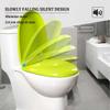 Giural D-Shaped Toilet Seat with Soft Close and Quick Release, Black view 4
