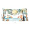 Washable Placemat Set, Heat-Resistant, Beach Umbrella and Bear Design, 6-Piece view 2