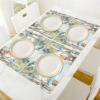 Washable Placemat Set, Heat-Resistant, Beach Umbrella and Bear Design, 6-Piece view 3