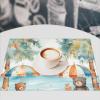 Washable Placemat Set, Heat-Resistant, Beach Umbrella and Bear Design, 6-Piece view 4