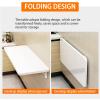 White Wall-Mounted Folding Table with Pull-Out Extension, 80 x 50 cm view 2