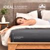 leevitex Luxury Elastane Jersey Fitted Sheet | 200x220–220x240 cm | Multistretch | 250 g/m² | 92% Mako Cotton, 8% Elastane | 40 cm Pocket Depth | Anthracite view 3