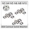 Conical Countersunk Washers, M3–M10, Stainless Steel (10 pcs, M4 × 16 × 3.2 mm) view 4