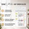 TOBJA 2027 3-Month Wall Calendar with Notes & Daily List, 30 x 56 cm view 2