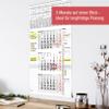 TOBJA 2027 3-Month Wall Calendar with Notes & Daily List, 30 x 56 cm view 4
