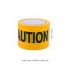 SOLUSTRE Yellow Crime Scene Barrier Tape, PE, 1 Roll, 100 m view 2