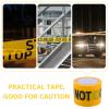 SOLUSTRE Yellow Crime Scene Barrier Tape, PE, 1 Roll, 100 m view 3