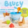 Toyland Bluey & Bingo 14-Piece Bucket and Shovel Set with Ice Cream Cones, Sand and Water Play, Beach Toy, Ages 2+ view 3