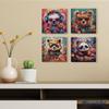 Figured'Art Mini Paint by Numbers for Adults, 20 x 20 cm, Framed – Fantasy Koala and Flowers view 2