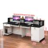 Bro Reception Desk with Counter and Lockable Drawers view 2