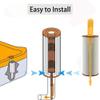 Begchy 1-Pack Spa Mineral Sticks for Pool and Fish Pond Filters, 4-Month Life, Yellow view 4