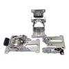 2 Hinges, 90°/180° Self-Locking Folding Hinges, Silver-Colored, for Table Legs, Furniture and Cabinets view 1