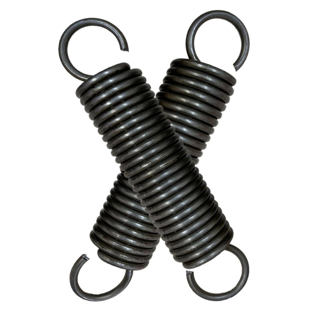 2-Pack Double-Hook Extension Springs, 1.8 mm Wire, 12 mm OD, 140 mm Free Length