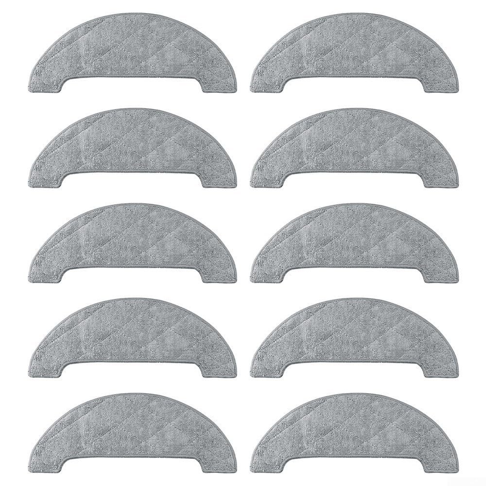 Washable Microfiber Mop Pads, Replacement Cleaning Cloths for Honiture Q6 Pro, Laresar L6 Pro, Airrobo T10+, NoMo N2 Robot Vacuums, 10-Pack