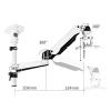 Xumh2024-3 Projector Mount, Wall-Mounted Telescopic Rotating Stand (GAPR07-A) view 2