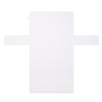 QUARKZMAN 2-Piece Plastic Mesh Canvas Sheets, 36 cm/14.2 in, White
