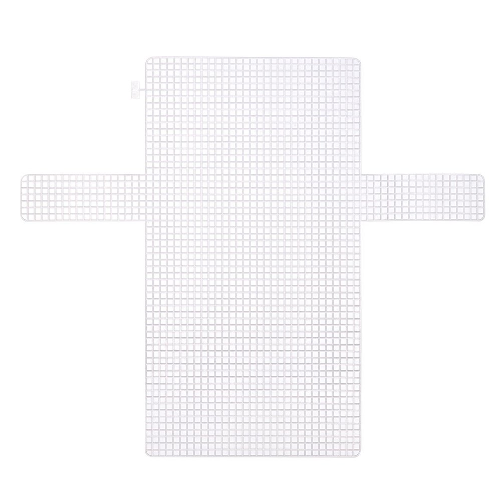 QUARKZMAN 2-Piece Plastic Mesh Canvas Sheets, 36 cm/14.2 in, White