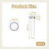 10-Pack Clear Plastic Flower Tubes with Lids view 2