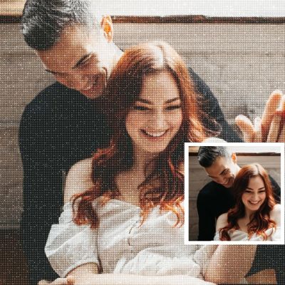 Dr Custom 5D Diamond Painting from Your Photo – Personalized Full-Drill DIY Kit for Adults