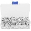 VWWJCCRO Aluminum Rivet Nuts, 100-Piece Set with Storage Box, Vertically Grained Rivet Nut Assortment view 1