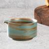 FytStycale Handmade Blue Matcha Bowl, Traditional Porcelain Tea Bowl view 2