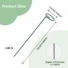 WOOPSOO 10-Pack 40.6 cm Metal Plant Support Stakes with Rings view 2