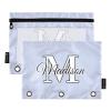CHIFIGNO 3-Ring Binder Pencil Pouches, Personalized with Name, 2-Pack view 1