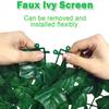 LANSHENGYI Artificial Ivy Leaf Hedge Privacy Screen, Green Plastic, 1.5 x 5 m view 4